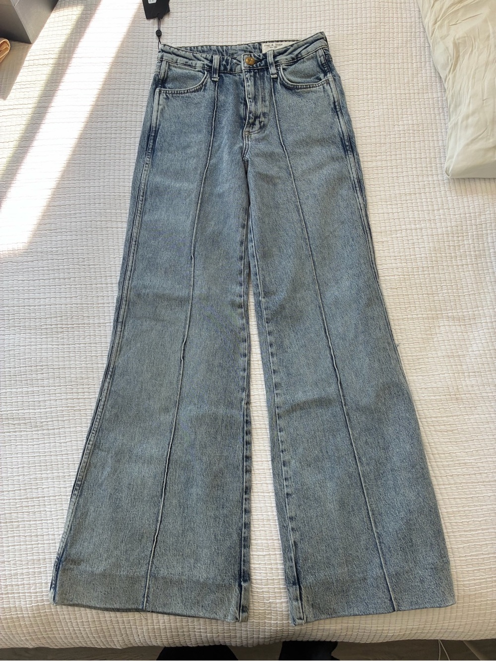 NWT Rag and Bone Clementine Skylar Trouser Jean Flare Size 26 - Picture 2 of 6